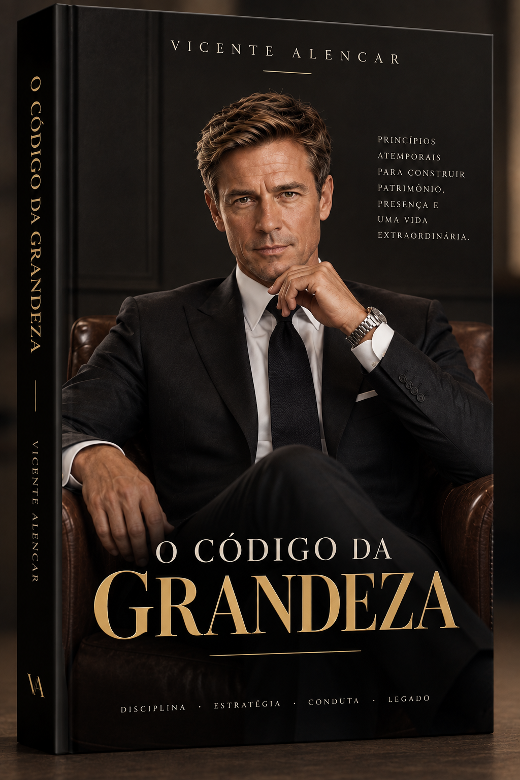 Capa do livro O Código da Grandeza, de Vicente Alencar